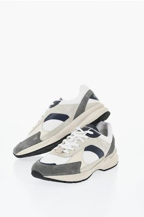 Celine RUNNER Lace-Up Sneakers with Suede Inserts size 44