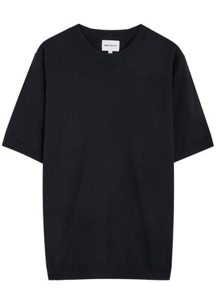 Norse Projects Rhys Linen-blend T-shirt - Navy - XL