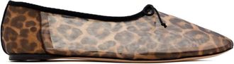 Loeffler Randall Ballerine con stampa - Marrone