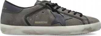 Golden Goose Mens Super-Star Sneakers In Dark Grey