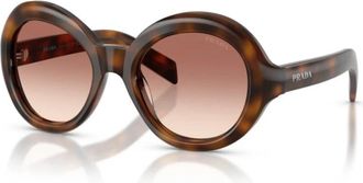 Prada Juniper Zonnebril - Dames - Zonnebrillen - Bruin - 53 MM - Accessoires