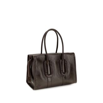 Marc Jacobs Womens Brown Calf Leather Bos Taurus Shoulder Bag