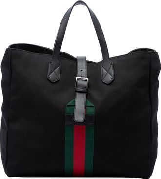 Gucci Pre-owned Gucci Canvas Techno Web Buckle Tote Ladies IEV0F69LIGLZKV8J
