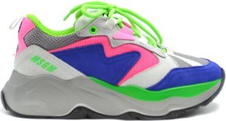 Msgm Sportieve Leren Slip-On Sneakers - Dames - Sneakers - Veelkleurig - 37 EU - Leer - Schoenen