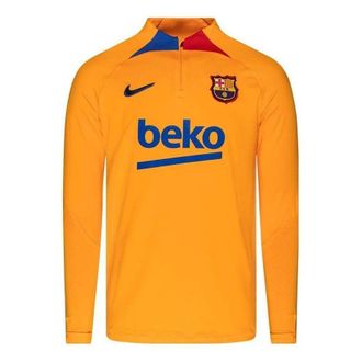 Nike FC Barcelona Strike Dri-FIT Soccer Drill Top Orange DH7682-837