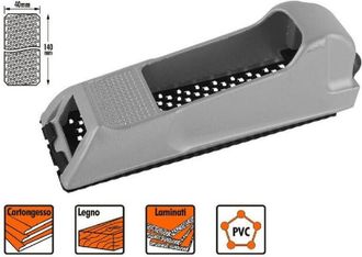 Trade Shop Trade Shop - Pialla Pialletto Pvc Cartongesso Legno Lama Intercambiabile Raspa 140x40mm 57223