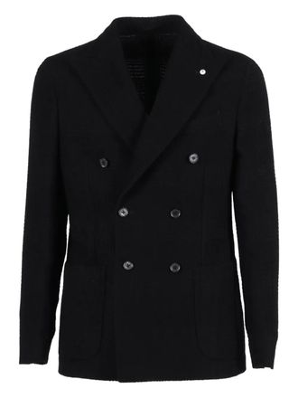 L.B.M. 1911 double-breasted blazer - Nero