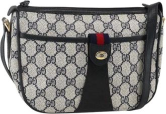 Gucci Pre-owned Cross Body Bags, female, Blue, Size: ONE SIZE Pre-owned Vintage Shoulder Bag