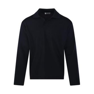 Roberto Collina Polo ML - Tops - Hombre - Azul - 2XL