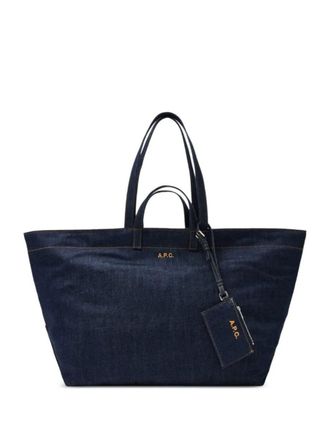 A.P.C. A. P.C. Shoulder Bag Indigo Le Drummer Toile