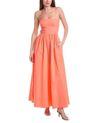 Susana Monaco Poplin Open Back Maxi Dress