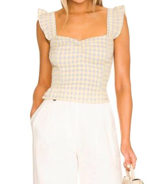 Heartloom Jacey Smocked Top In Maize