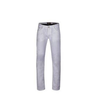 Moorer Hombre, Pantalones, Blanco, Talla: W33