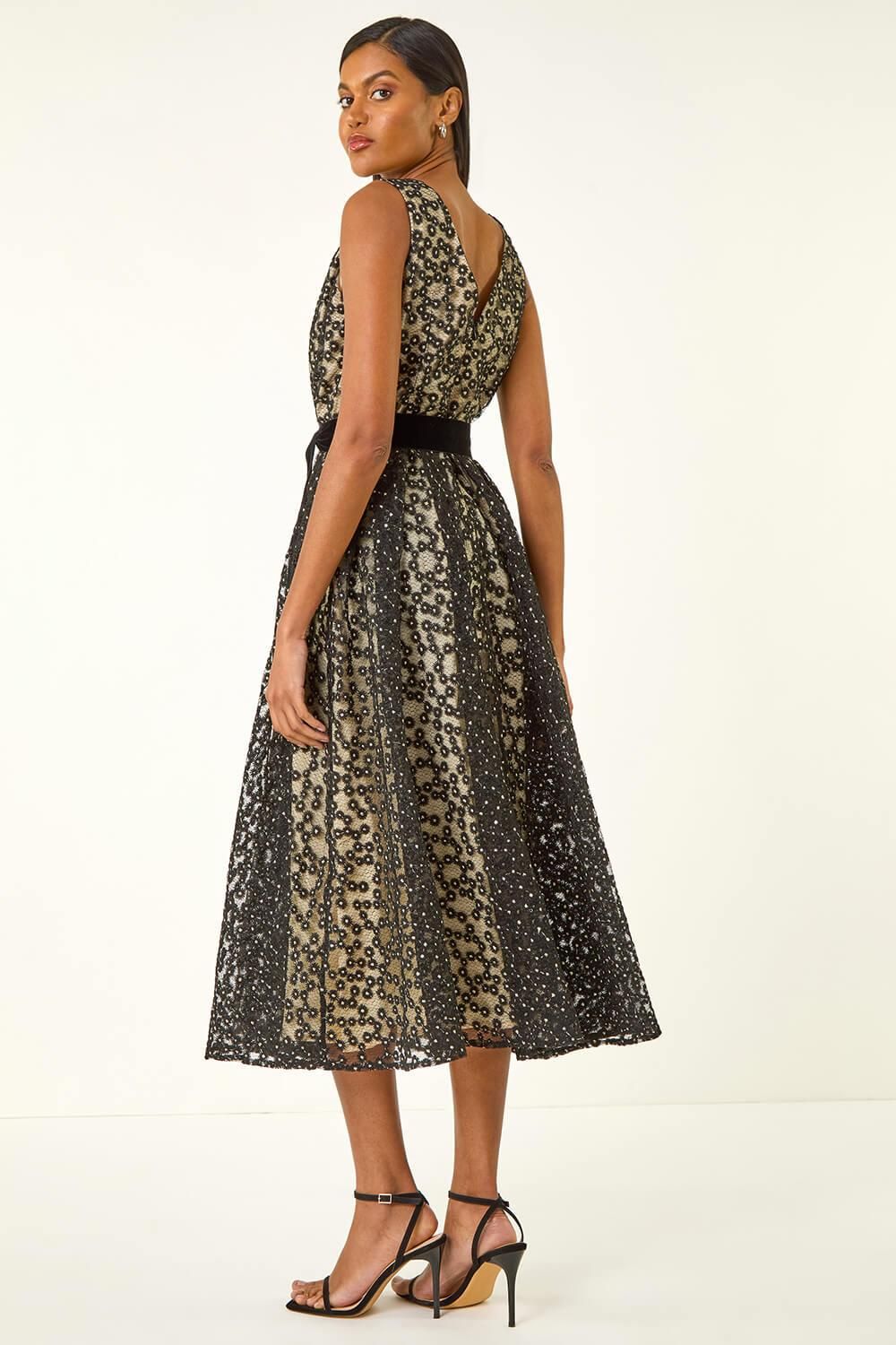 navy blue dress for baby girl Allsaints Camila Broderie Asymmetric Hem Dress In Grey main image 1