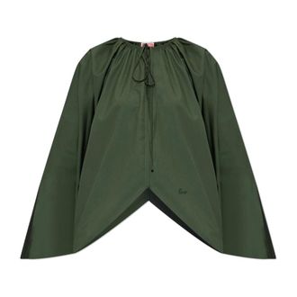 Kenzo Dames, Blouses & Shirts, Groen, Maat: 2XS Katoen