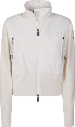 Moncler Jassen, Dames, Wit, S, Katoen, Grenoble Padded Zip-Up Vest