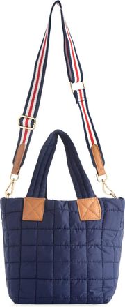 Shiraleah Womens Ezra Mini Tote Cross-Body Bag In Navy