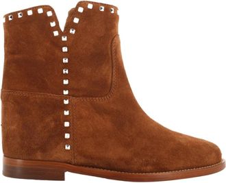 Via Roma 15 Schoenen - Dames - Enkellaarsjes - Bruin - 40 EU - Su&egrave;de - Schoenen