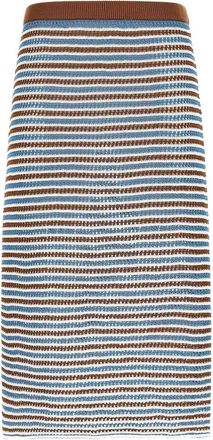 Marni Striped Crochet Skirt
