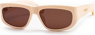 Jacquemus Zonnebrillen - Dames - Zonnebrillen - Roze - 57 MM - Accessoires