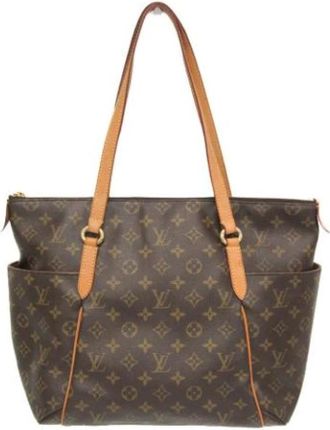 Louis Vuitton Tweedehands Canvas Louis Vuitton tassen - Dames - Vintage Shopper - Bruin - ONE Size - Vintage