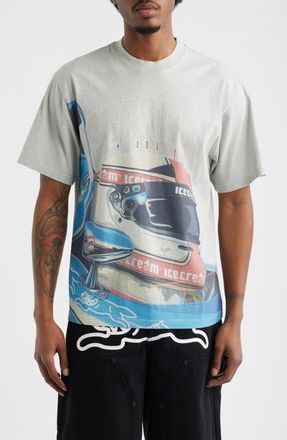 Icecream Sponsor Graphic T-Shirt in Heather Grey at Nordstrom, Size Xx-Large