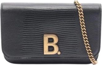 Balenciaga Pre-owned Vintage Cross Body Bag - Dames - Vintage Schoudertas - Zwart - ONE Size - Leer - Vintage