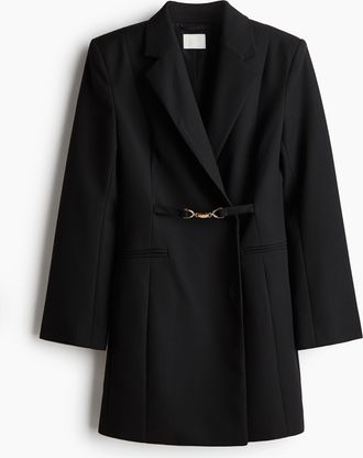H&M Blazerkleid aus Twill - Schwarz