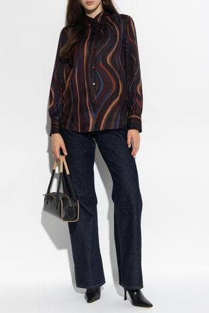 Paul Smith Shirt With A Striped Motif, Womens, Brown