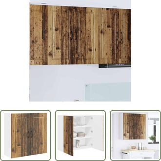 vidaXL vidaXL Stoccaggio in cucina - Mobile da cucina con lo scaffale Legno vecchio 80 x 31 x 80 cm