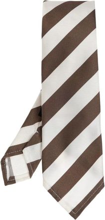 Dsquared2 Cravatta a righe in seta - Bianco