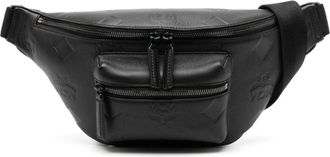 MCM medium Fursten leather belt bag - men - Leather/Leather - One Size - Black
