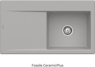 Villeroy & Boch Villeroy&boch - Fregadero Derecho Con Desag&uuml;e Villeroy Et Boch Subway 50, Cer&aacute;mica F&oacute;sil Plus