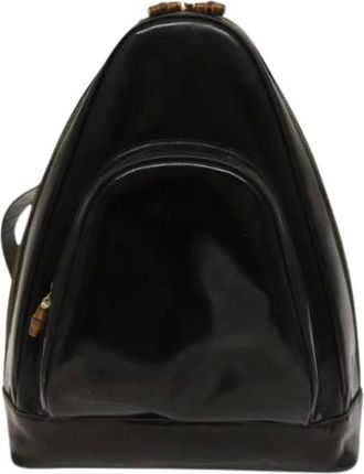 Gucci Pre-owned Backpacks, female, Black, Size: ONE SIZE Pre-owned Vintage bamboo backpack
