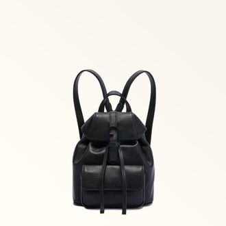 Furla Flow Zaino Nero Nero Pelle Di Vitello Claris Lux Donna