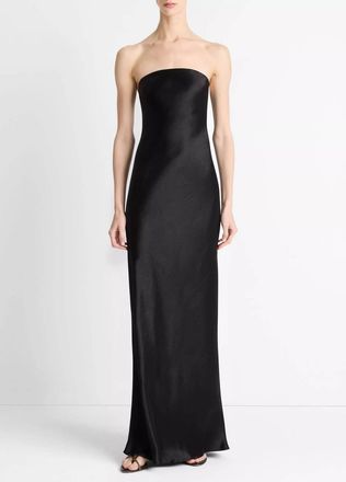 Vince Strapless Maxi Dress In Black
