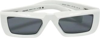 Prada Pre-owned Accessories, female, White, Size: ONE SIZE Pre-owned Spr24Y Sunglasses