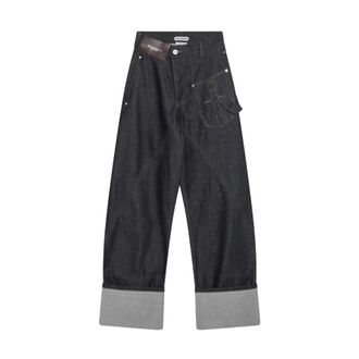 J.W.Anderson Dames, Jeans, Blauw, Maat: W26 Katoen