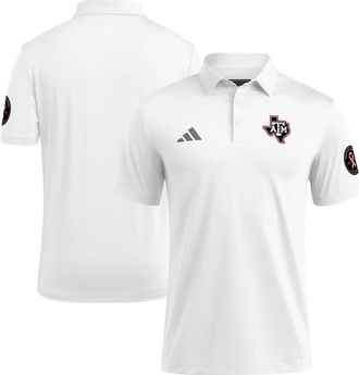 adidas Mens adidas White Texas A&M Aggies Wear Pink Breast Cancer Awareness Polo at Nordstrom, Size Xxx-Large
