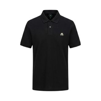 Moose Knuckles Polo Shirts, male, Black, Size: S Everett Polo