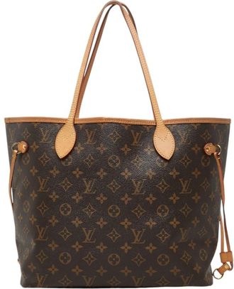 Louis Vuitton Brown Pink Pvc Leather Shoulder Bag Tote Bag (Pre-Owned)