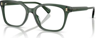 Ralph Lauren 55mm Rectangle optical glasses in Green at Nordstrom