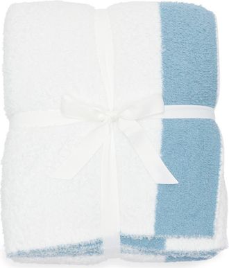 Nordstrom Rack Stripe Butter Throw Blanket in Blue Citadel at Nordstrom Rack
