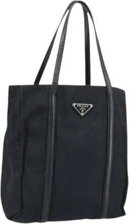 Prada Pre-owned Tote Bags, female, Black, Size: ONE SIZE Pre-owned Vintage Hand Bag