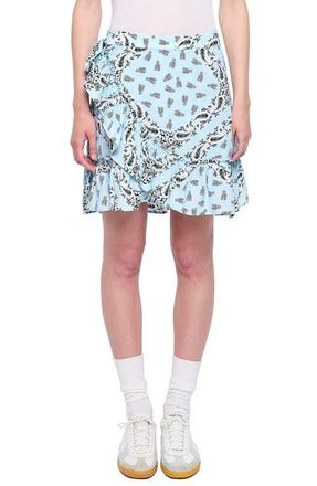 Zadig&Voltaire Jupiter Bandana Print Miniskirt in Bleu Oxford at Nordstrom, Size 10 Us