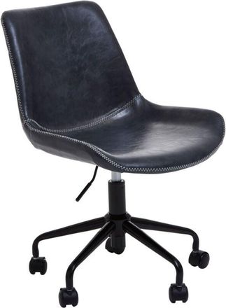 Premier Housewares Bloomberg Grey Leather Chair
