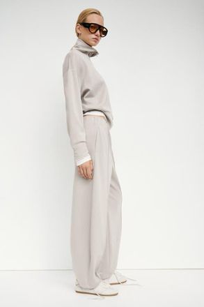 H&M Viscose-blend Barrel-leg Pants in Light Beige at Nordstrom, Size Xx-Large