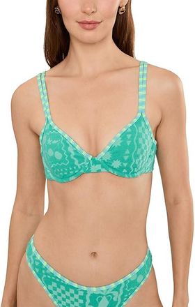 Beach Riot Camilla Top Womens Swimwear Aqua Haze : SM, Spandex/Nylon