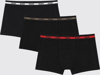 HUGO BOSS Set da 3 boxer parigamba in cotone con vita logata a contrasto