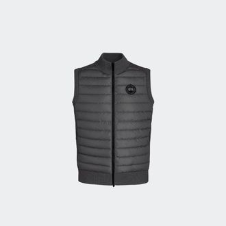 Canada Goose HyBridge Knit Vest Black Disc (Men, Iron Grey, XXL)